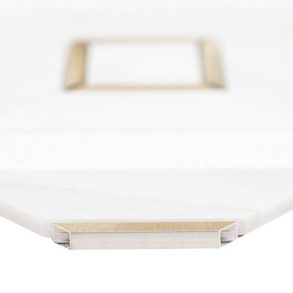 Verona Gold Pattern 11.85 in. x 11.85 in. Honed Multi-Surface Mesh-Mounted Mosaic Tile (9.8 sq. ft./Case)