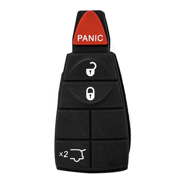 Chrysler and Dodge Simple Key - 4 Button Fobik with Emergency Key Insert