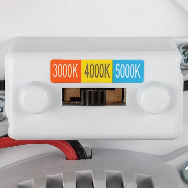 Mission Industrial 48 in. x 15 in. Brushed Nickel Adjustable CCT LED Flush Mount Ceiling Light 5500 Lumens Dimmable