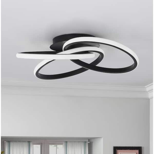 20.47 in. 1-Light Modern Linear Integrated LED Flush Mount Ceiling Lighting Fixtures