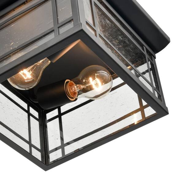 Armington 1-Light 6.5 in. Powder Coat Black Hardwired Outdoor (1-Pack)