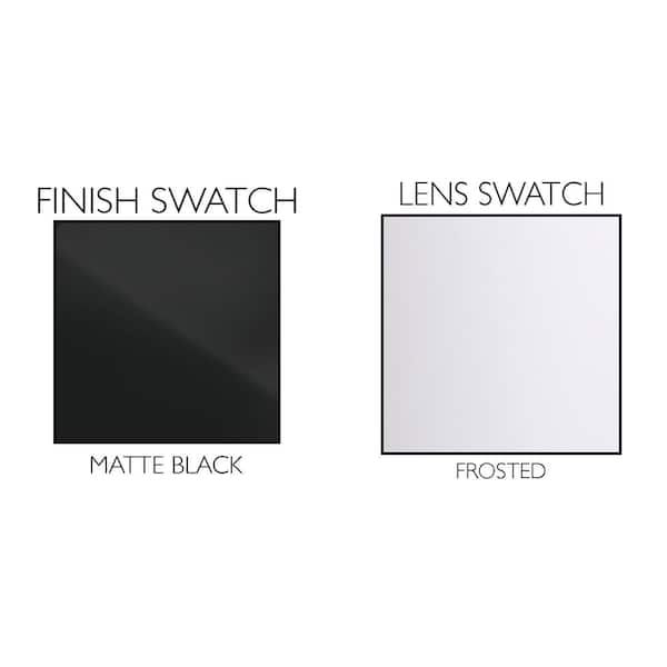 Owens 32.25 in. x 18 in. Integrated LED Flush Mount Ceiling Light in Matte Black