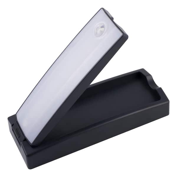 Battery Operated Motion-Sensing Black LED Task Night Light