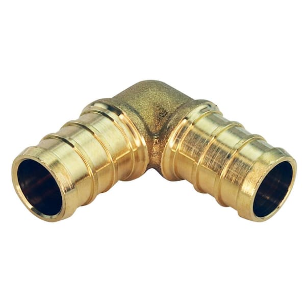 1/2 in. Brass PEX-B Barb 90-Degree Elbow Pro Pack (40-Pack)