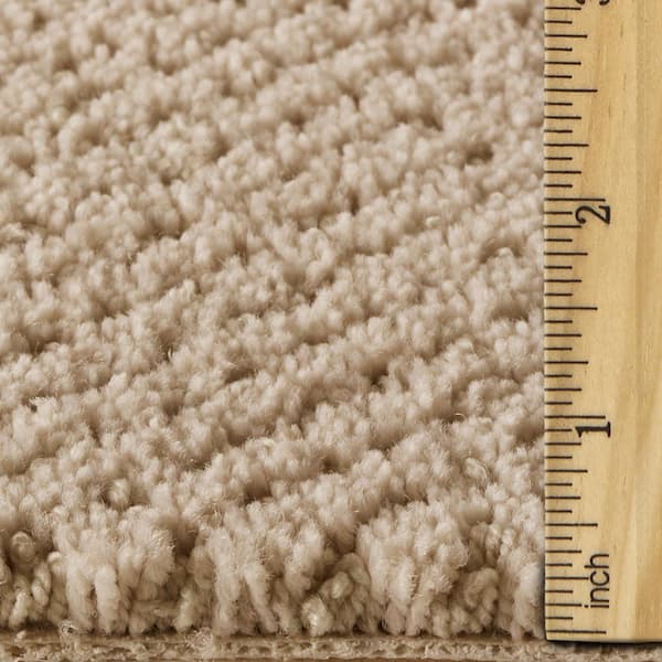Pretty Penny  - Earth Tone - Beige 50 oz. Triexta Pattern Installed Carpet