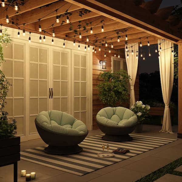 Outdoor 48 ft. Plug-In S14 Bulbs String Light