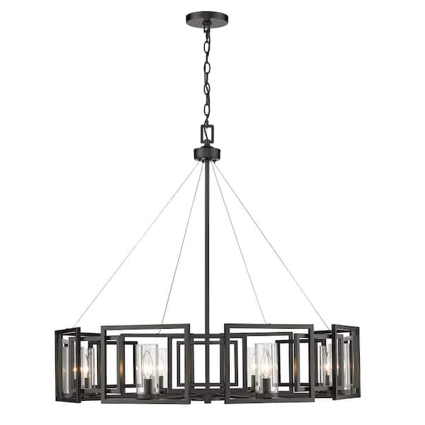 Marco 8-Light Matte Black Chandelier