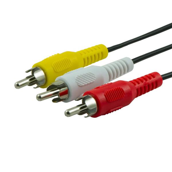 12 ft. Composite Audio/Video Cable, (3-Pack)
