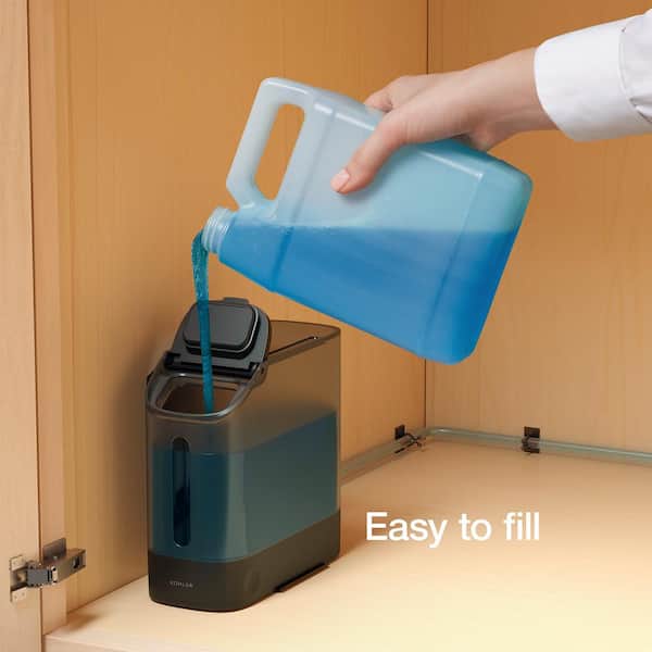 Safia 1-Handle Pull Down Sprayer Kitchen Faucet with Integrated Soap Dispenser in Matte Black