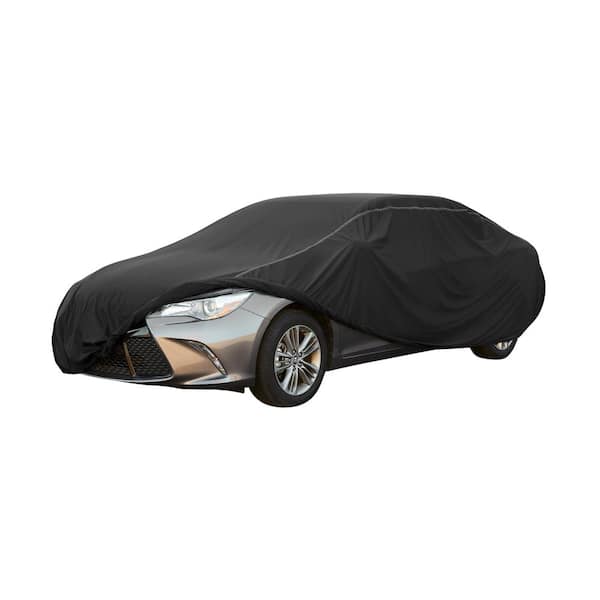 OverDrive HydroFlex 230 in. L x 59 in. W x 53 in. H Stretch Sedan Car Cover in Black