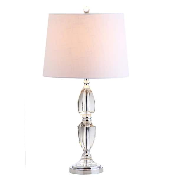 Graham 27 in. H Clear/Chrome Crystal Table Lamp