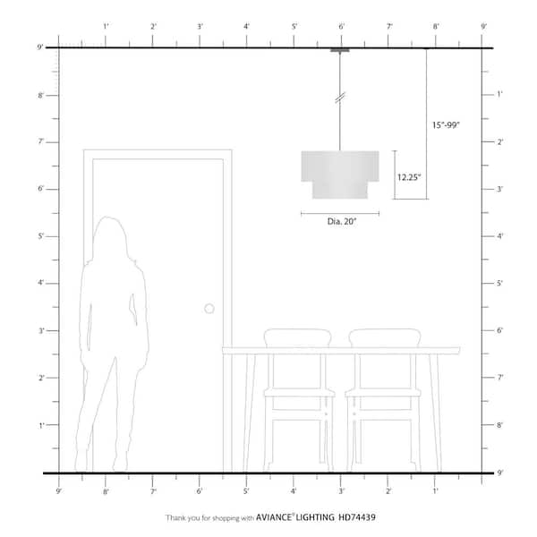 Whitney 3 Light Brushed Nickel Pendant