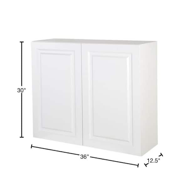 Benton 36 in. W x 12.5 in. D x 30 in. H Assembled Wall Kitchen Cabinet in White