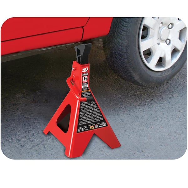 6-Ton Double-Locking Jack Stands (2-Pack)
