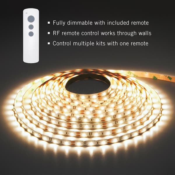RibbonFlex PRO+ 12-Volt 3000K Soft White LED Strip Light Kit with Remote