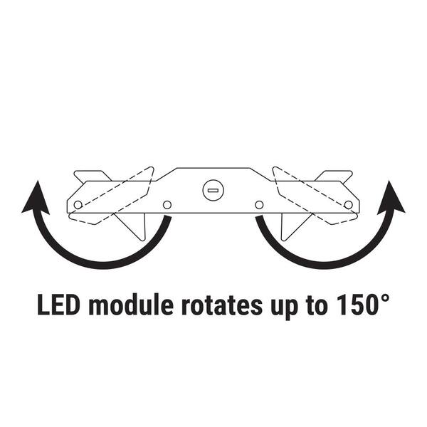 2 ft./26 in. 600-Watt Equivalent, Integrated LED, Dimmable White High Bay Light 23000 Lumens 5000K w/Aimable Optics