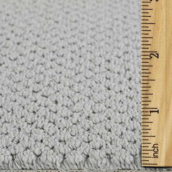 Abbottsgate Ice Wall Gray 44 oz. Triexta Patterned Installed Carpet