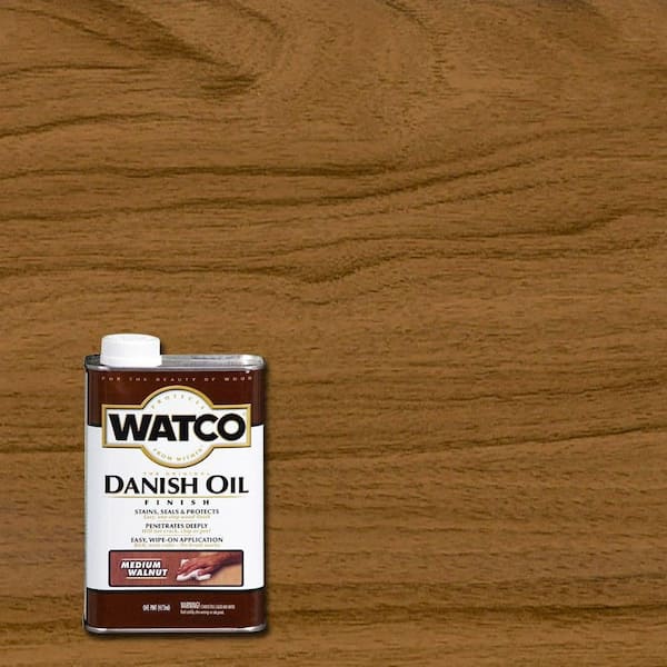 1 Pint Danish Oil in Medium Walnut (4 Pack)