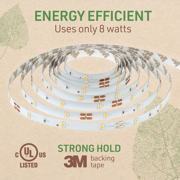 Warm White LED Strip Light Kit