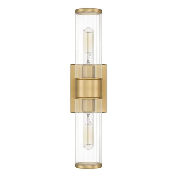 Bryony 2-Light Aged Brass Sconce