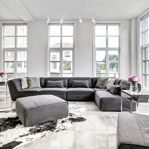 Tribeca 4.67 ft. 4-Light Matte White Linear Track Lighting Kit