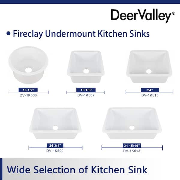 Glen White Rectangular Fireclay 24 in. Single Bowl Undermount/Drop-In Kitchen Sink with Basket Strainer and Sink Grid