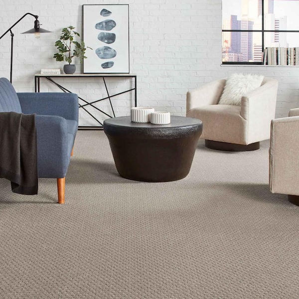 Lilypad  - Metallic - Gray 30.7 oz. Triexta Pattern Installed Carpet