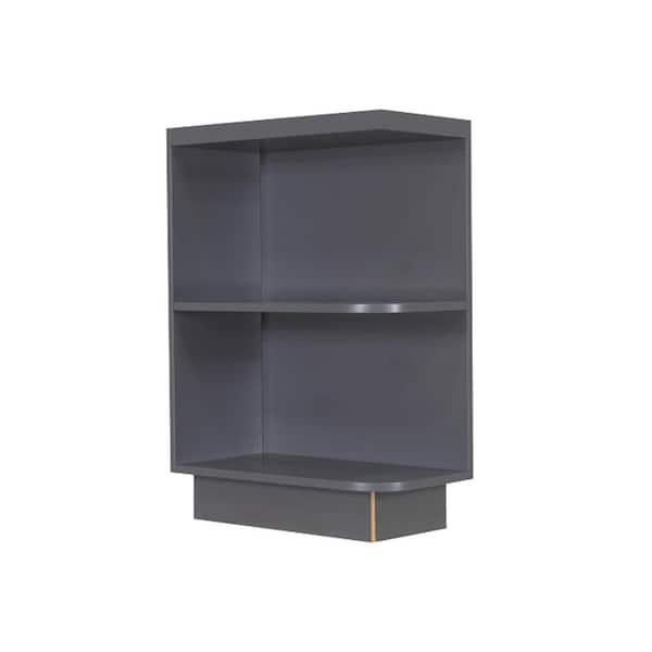 Shaker Ready to Assemble 12 in. x 34.5 in. x 24 in. Base Left Open End Cabinet in Gray