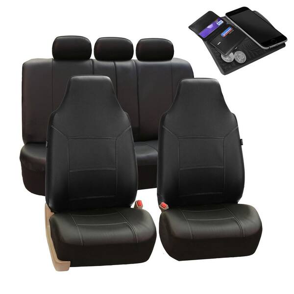 PU Leather 47 in. x 23 in. x 1 in. Royal Full Set Seat Covers