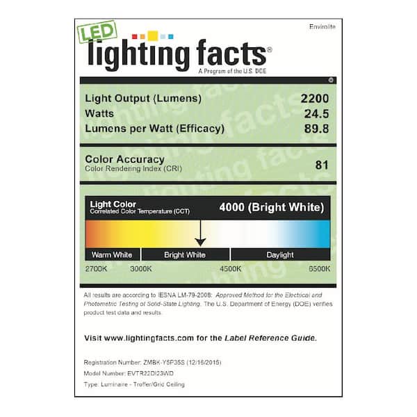 8 ft. 600-Watt Equivalent Integrated LED White Strip Light Fixture, 4000K