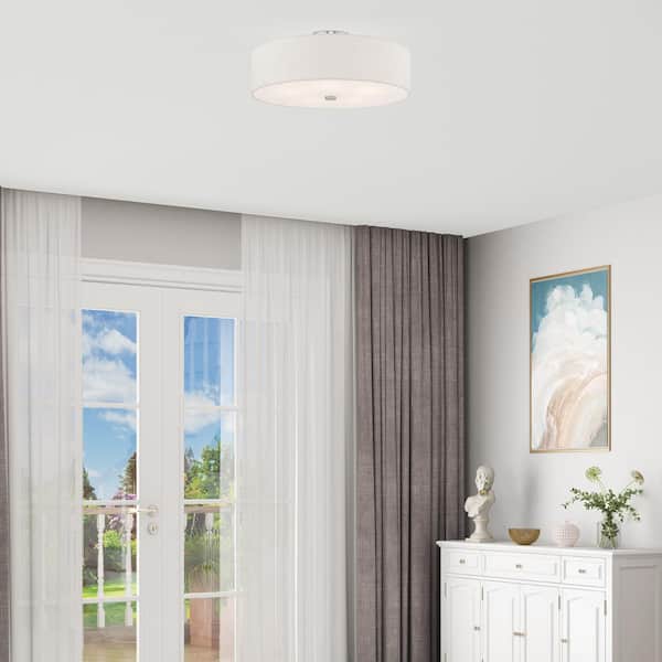 Mercury 5 Light Brushed Nickel Semi Flush Mount