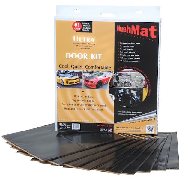 Door Sound-Deadening Kit with 10 sq. ft. Black Stealth Foil