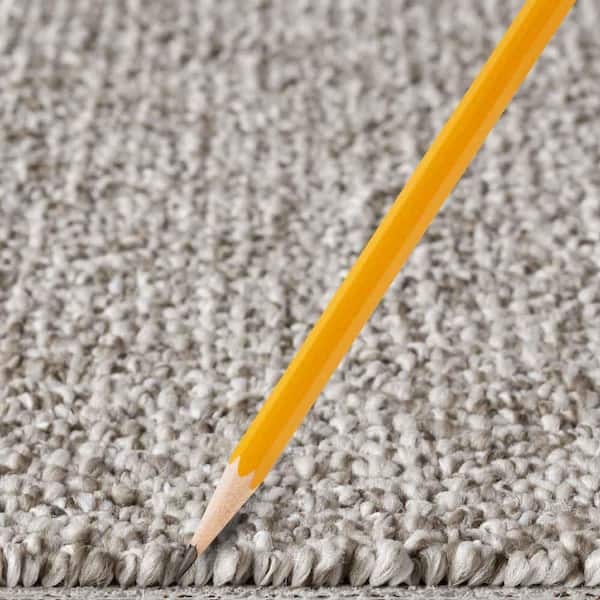 Hanville  - Wind Chime - Gray 27 oz. SD Polyester Loop Installed Carpet