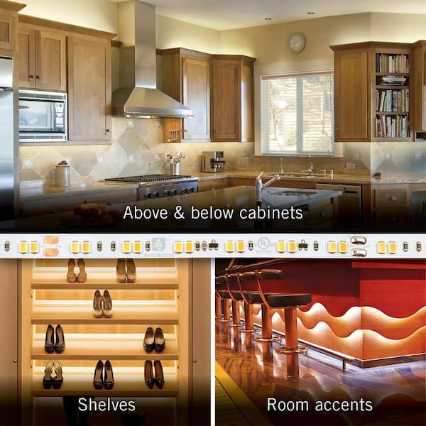 RibbonFlex Pro 24-Volt White Dim-to-Warm LED Strip Light Tape 32 ft. (10 m)