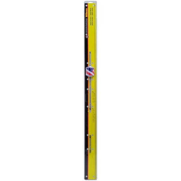 T2000 Antenna White with US Flag with 10 in. Shaft