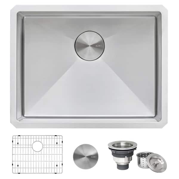 Gravena 16 Gauge Stainless Steel 21 in. Undermount Bar Sink