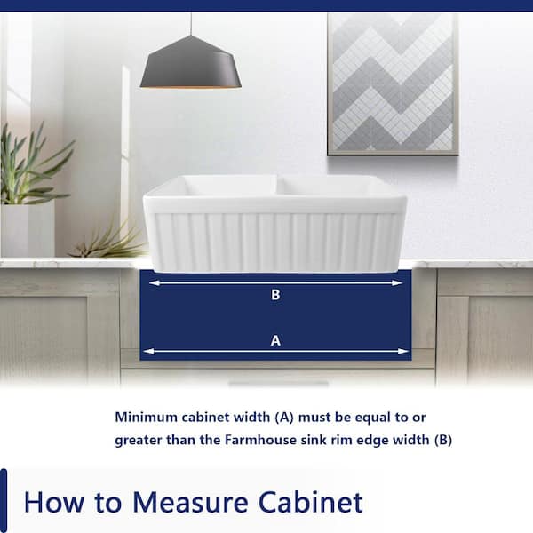 33 in. Farmhouse Apron Front Single Bowl Kitchen Sink in White Fireclay, Grids and Strainer Included