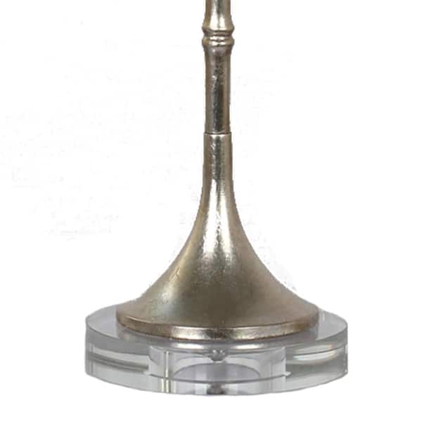 Tryamon 32 in. Antique Silver Table Lamp