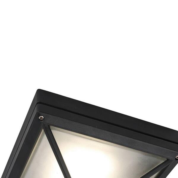 Erickson 8.5 in. W with 1-Light Black Integrated LED Flush Mount