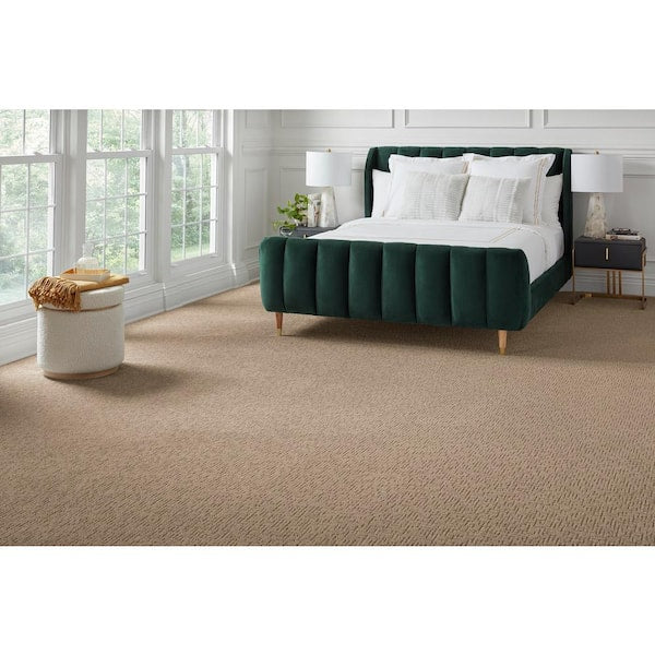 Truse Deer Valley Beige 45 oz. Triexta Patterned Installed Carpet