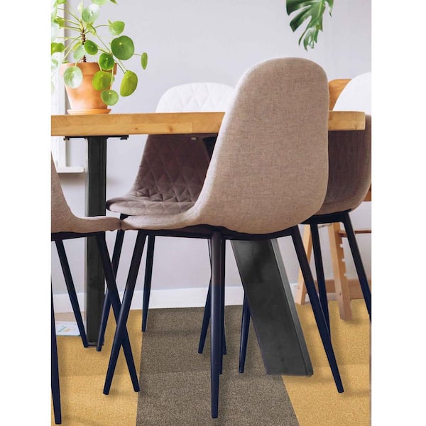DIP Gold Residential/Commercial 19.7 in. x 19.7 Loose Lay Carpet Tile 4 (Tiles/Case) 10.7 sq. ft.