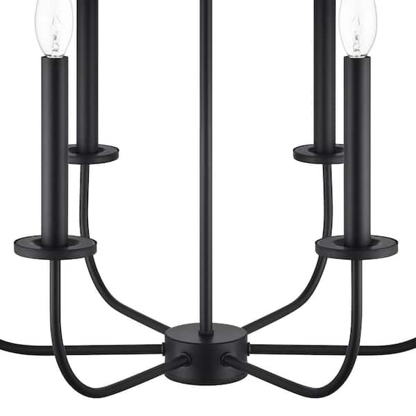 Tilden 6-Light Matte Black Chandelier