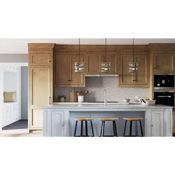 Gulliver 8-1/2 in. 1-Light Graphite Coastal Drum Mini-Pendant with Weathered Gray Wood Accents