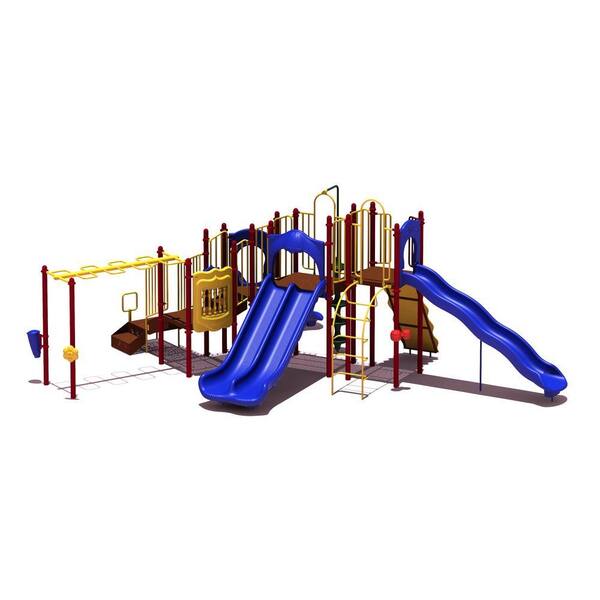 UPlay Today Slide Mountain (Playful) Commercial Playset with Ground Spike