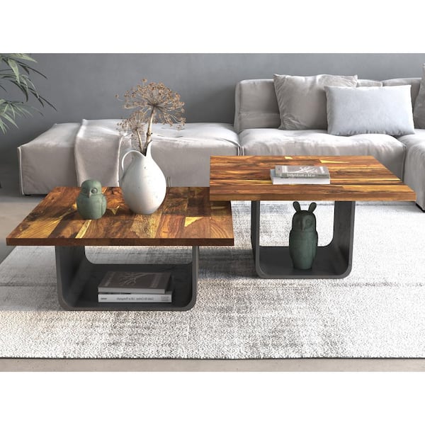 2.3 ft. L x 28 in. D, Senna Butcher Block Table Top Countertop in Clear with Square Edge