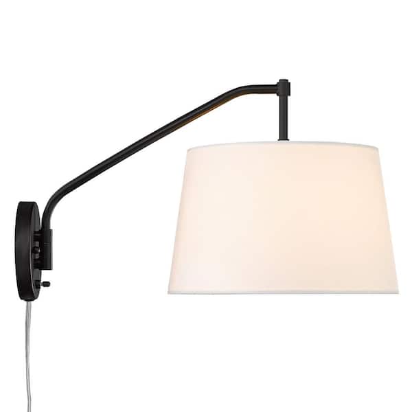 Ryleigh 0.75 in. 1-Light Matte Black Sconce
