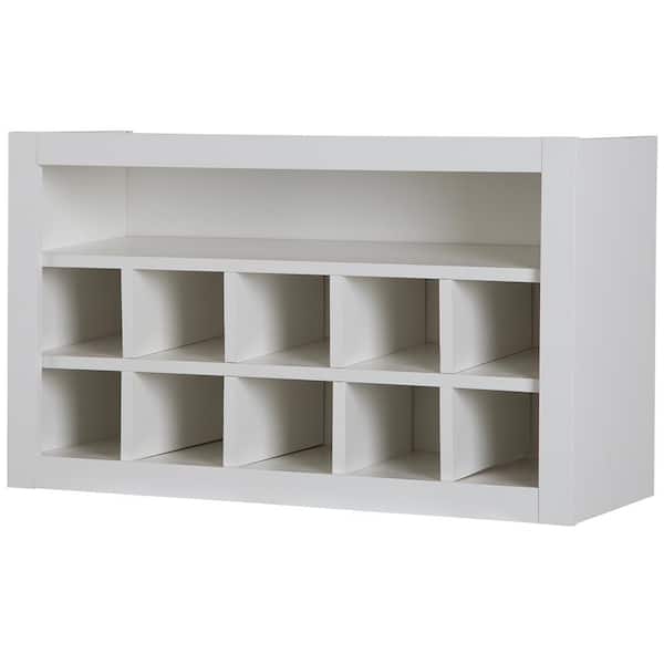 Cambridge White Shaker Assembled Flex Wall Cabinet with Shelves and Dividers (30 in. W x 12.5 in. D x 18 in. H)