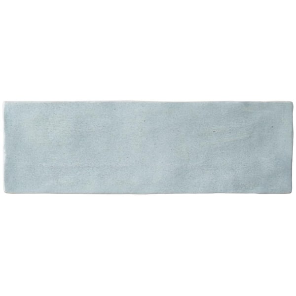 Kingston Sky Blue 3 in. x 8 in. Glazed Ceramic Wall Tile (5.38 sq. ft./case)