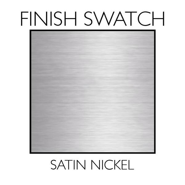 Travis 20-Watt Satin Nickel Integrated LED Flush Mount (2-Pack)