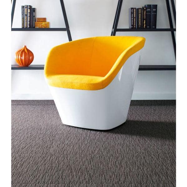 Dynamic Gray Commercial 24 in. x 24 Glue-Down Carpet Tile (20 Tiles/Case) 80 sq. ft.